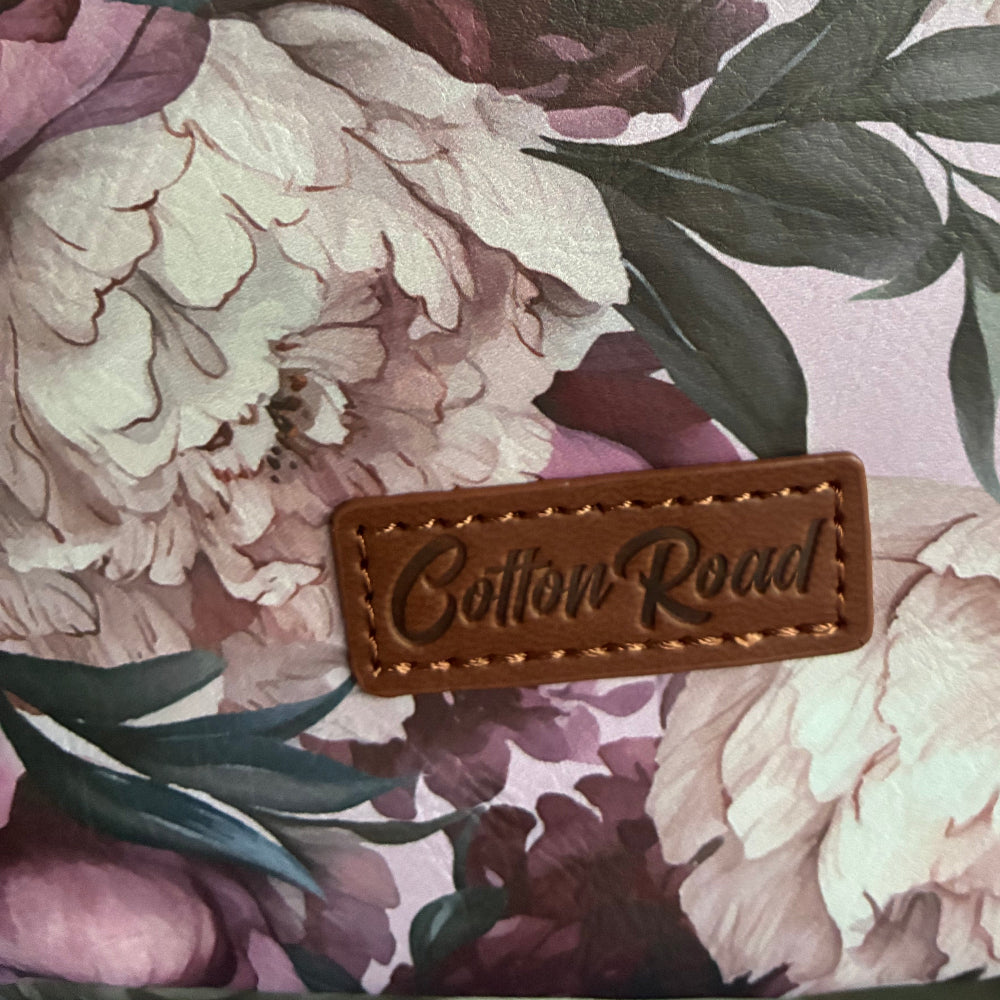 COTTON ROAD LAPTOP BAG: LIGHT PINK Floral PVC Carry Sleeve with Padded Inner side zoom