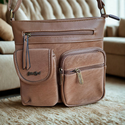 COTTON ROAD SLING BAG: KHAKI Multi POCKET Crossbody with Adjustable Strap LIFESTYE