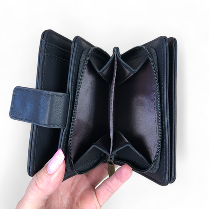 Cotton Road BLACK MENS PU Leather Wallet