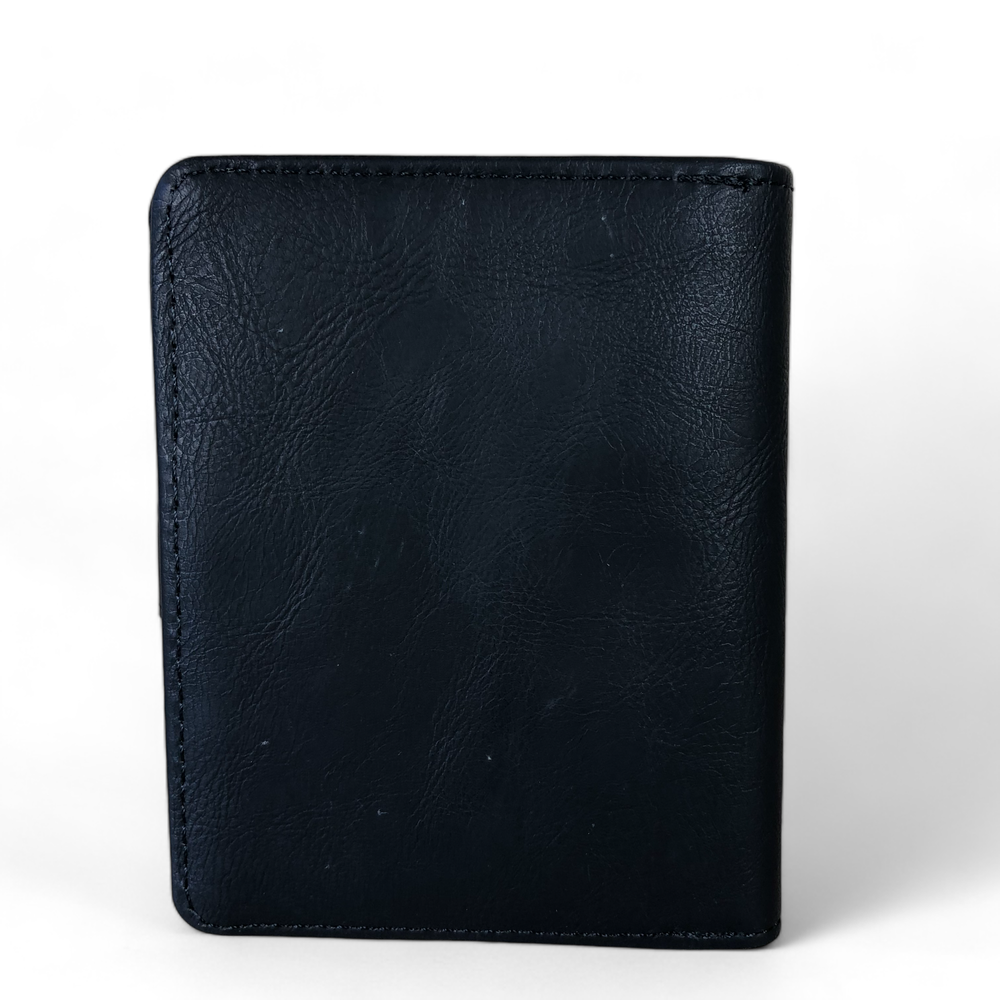 Cotton Road BLACK MENS PU Leather Wallet