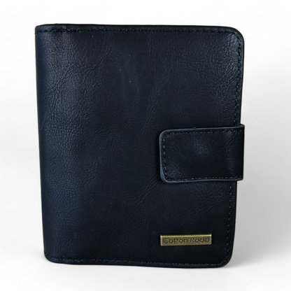 Cotton Road BLACK MENS PU Leather Wallet
