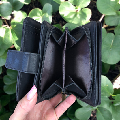 Cotton Road BLACK MENS PU Leather Wallet