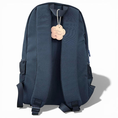 Cotton Road Backpack: BLACK BRANDED Canvas Backpack