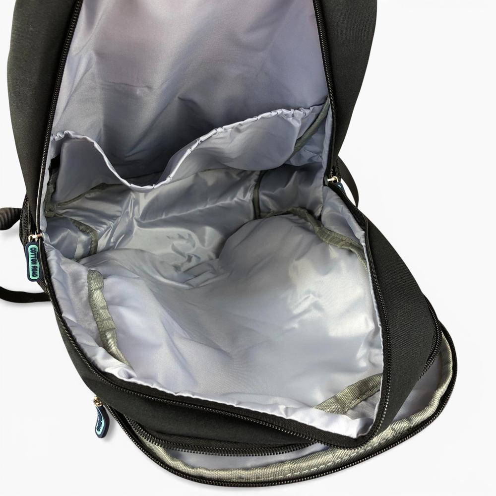 Cotton Road Backpack: BLACK BRANDED Canvas Backpack