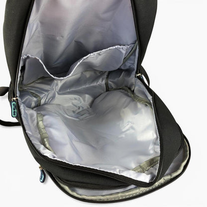 Cotton Road Backpack: BLACK BRANDED Canvas Backpack