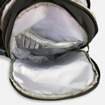 Cotton Road Backpack: BLACK BRANDED Canvas Backpack