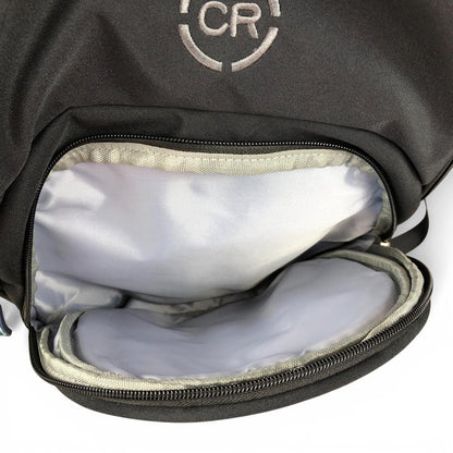 Cotton Road Backpack: BLACK BRANDED Canvas Backpack