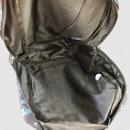Cotton Road Backpack: BLACK Canvas Backpack and matching PENCIL CASE with GAMING Design