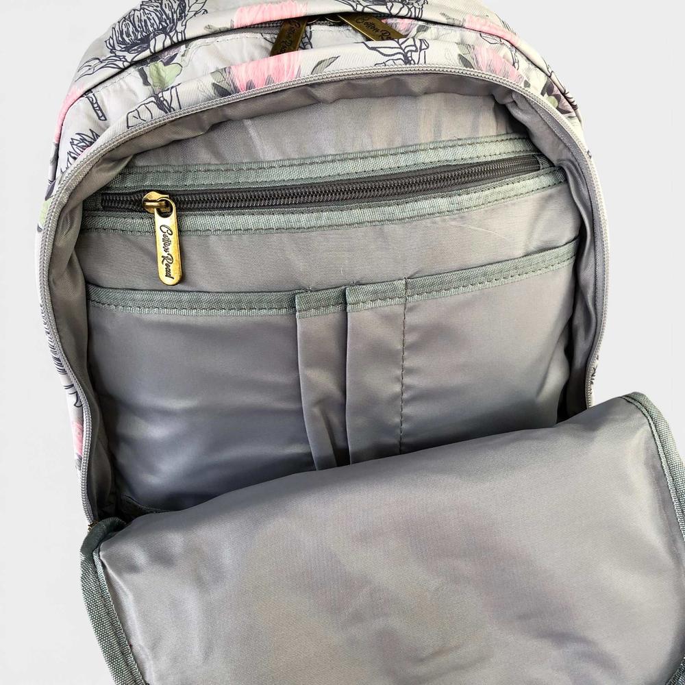 Cotton Road Backpack: BLUE PROTEA Padded Canvas Backpack for 15'6" Laptop