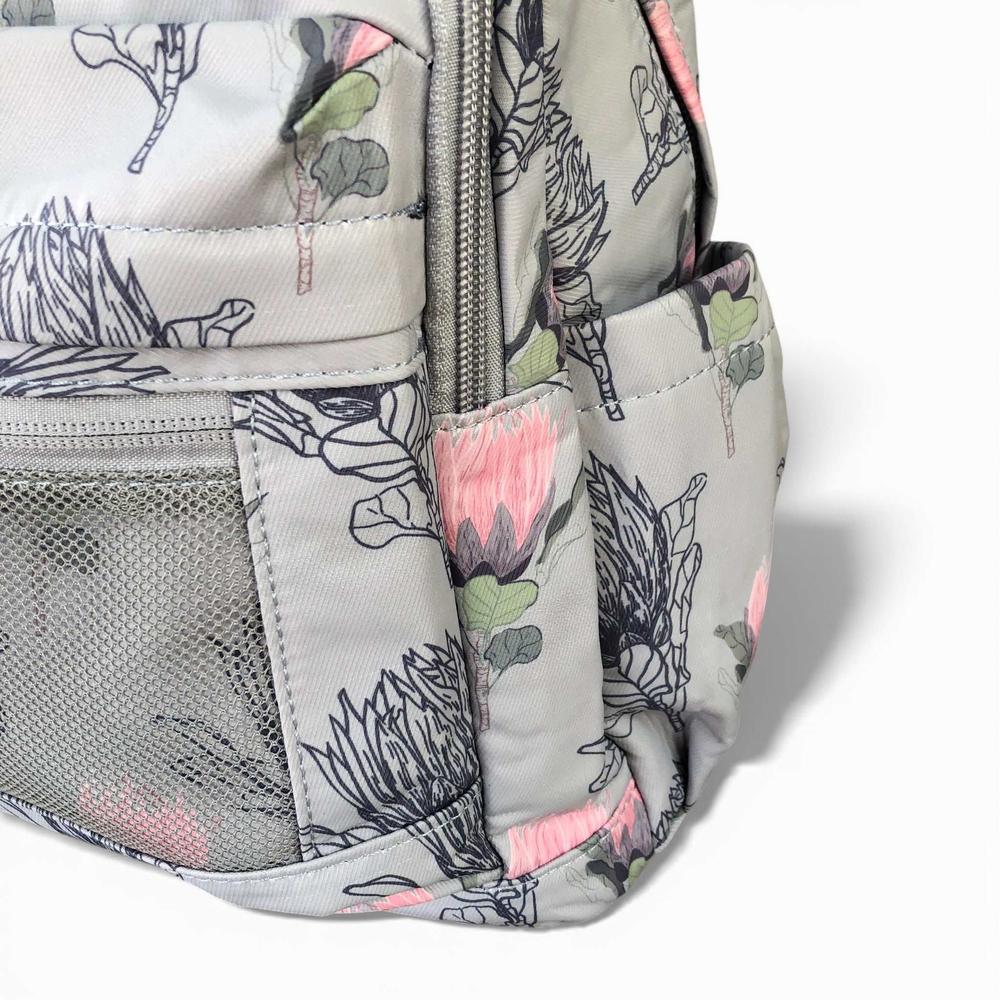 Cotton Road Backpack: BLUE PROTEA Padded Canvas Backpack for 15'6" Laptop