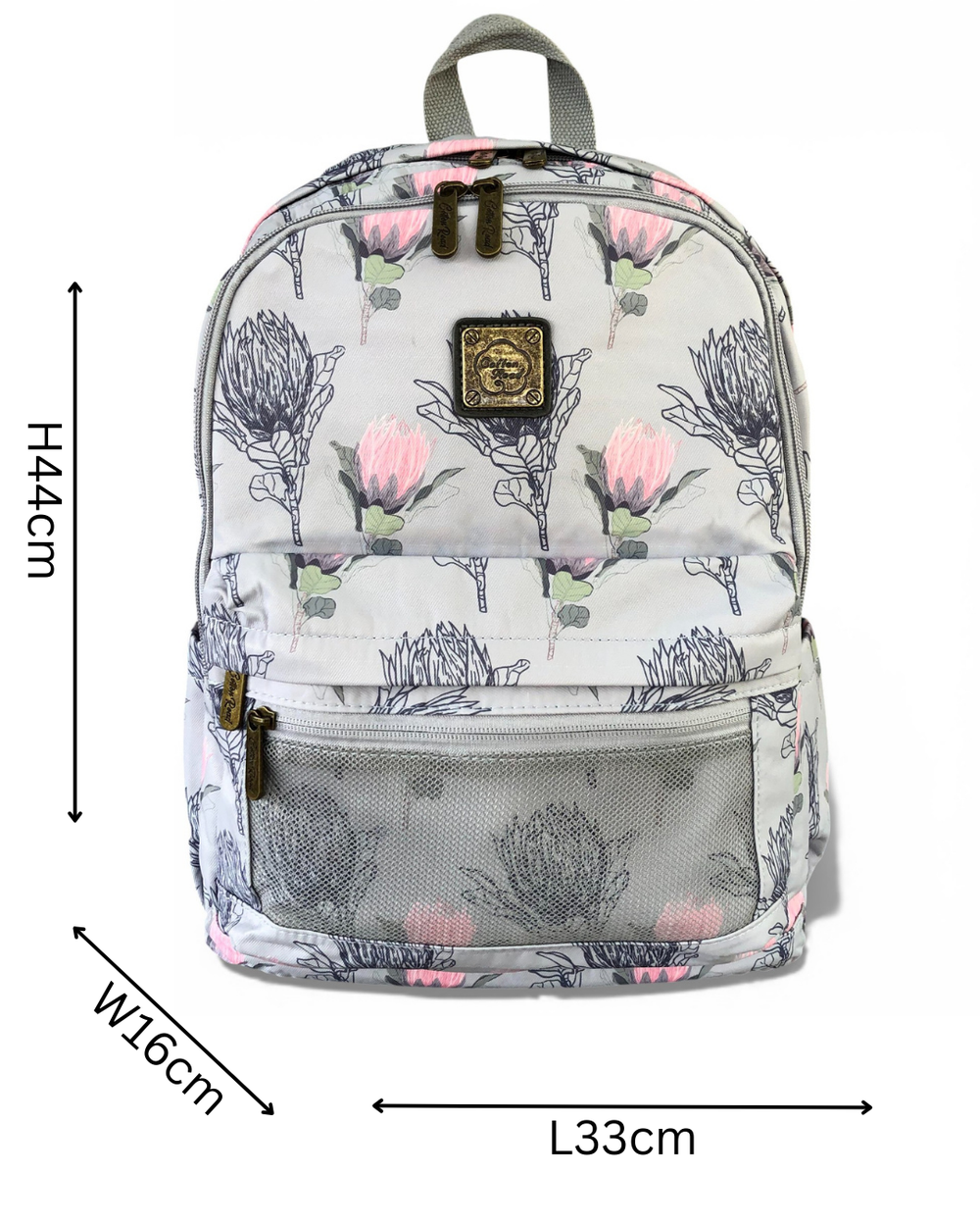 Cotton Road Backpack: BLUE PROTEA Padded Canvas Backpack for 15'6" Laptop sized