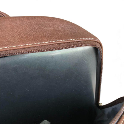 Cotton Road Backpack: BROWN PU Leather Backpack