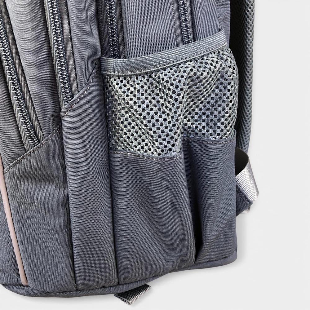 Cotton Road Backpack: GREY BRANDED Canvas Backpack