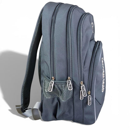 Cotton Road Backpack: GREY BRANDED Canvas Backpack