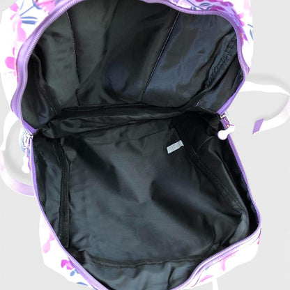 Cotton Road Backpack: LILAC FLORAL Canvas Backpack and matching PENCIL CASE