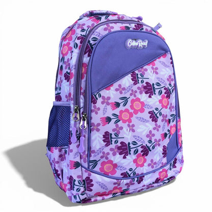 Cotton Road Backpack: LILAC FLORAL Canvas Backpack and matching PENCIL CASE
