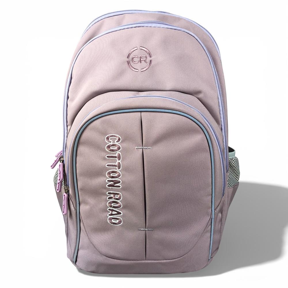 Cotton Road Backpack: PINK BRANDED Canvas Backpack