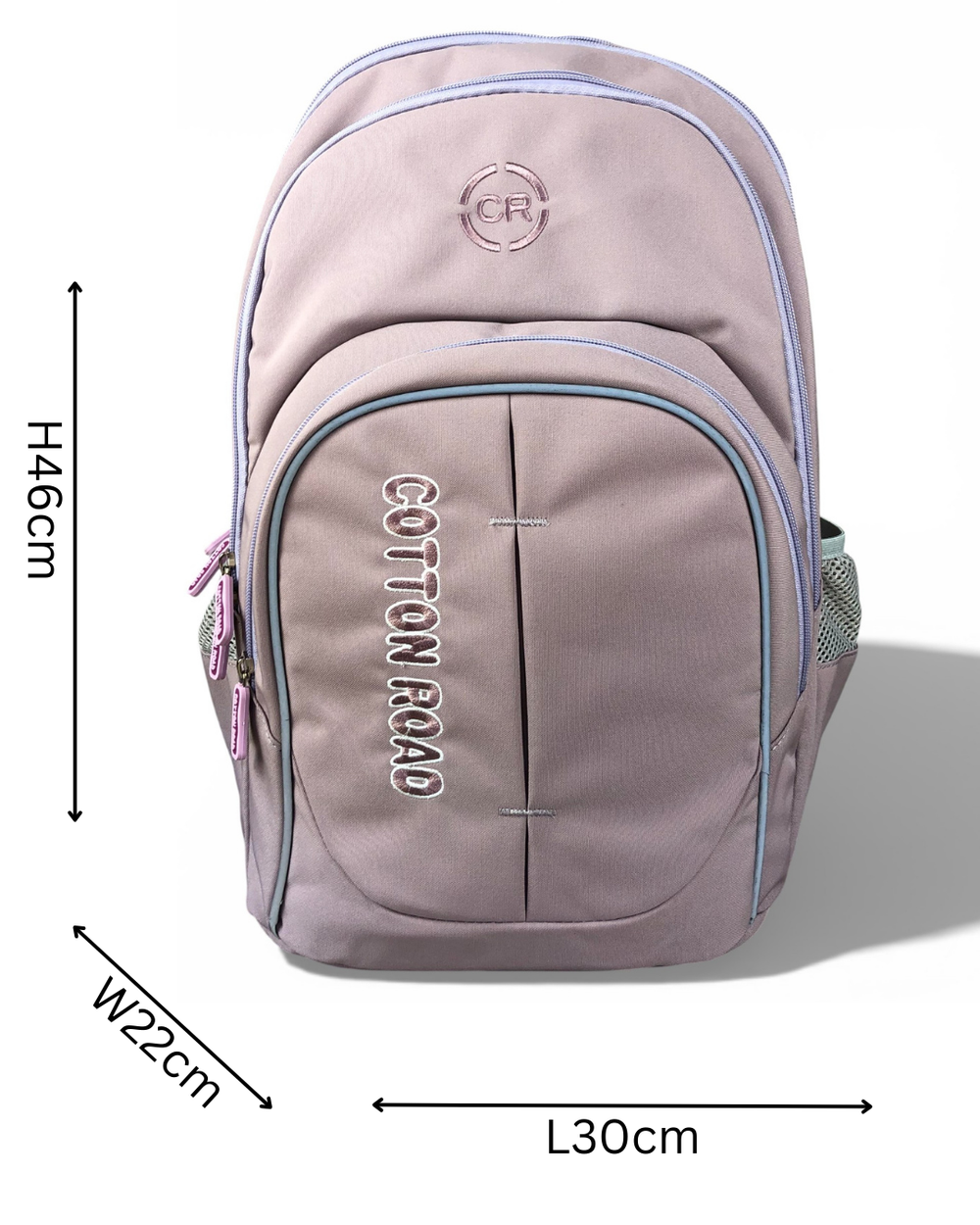 Cotton Road Backpack: PINK BRANDED Canvas Backpack