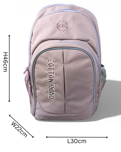 Cotton Road Backpack: PINK BRANDED Canvas Backpack