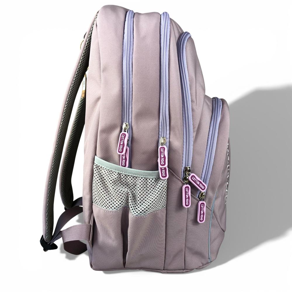 Cotton Road Backpack: PINK BRANDED Canvas Backpack