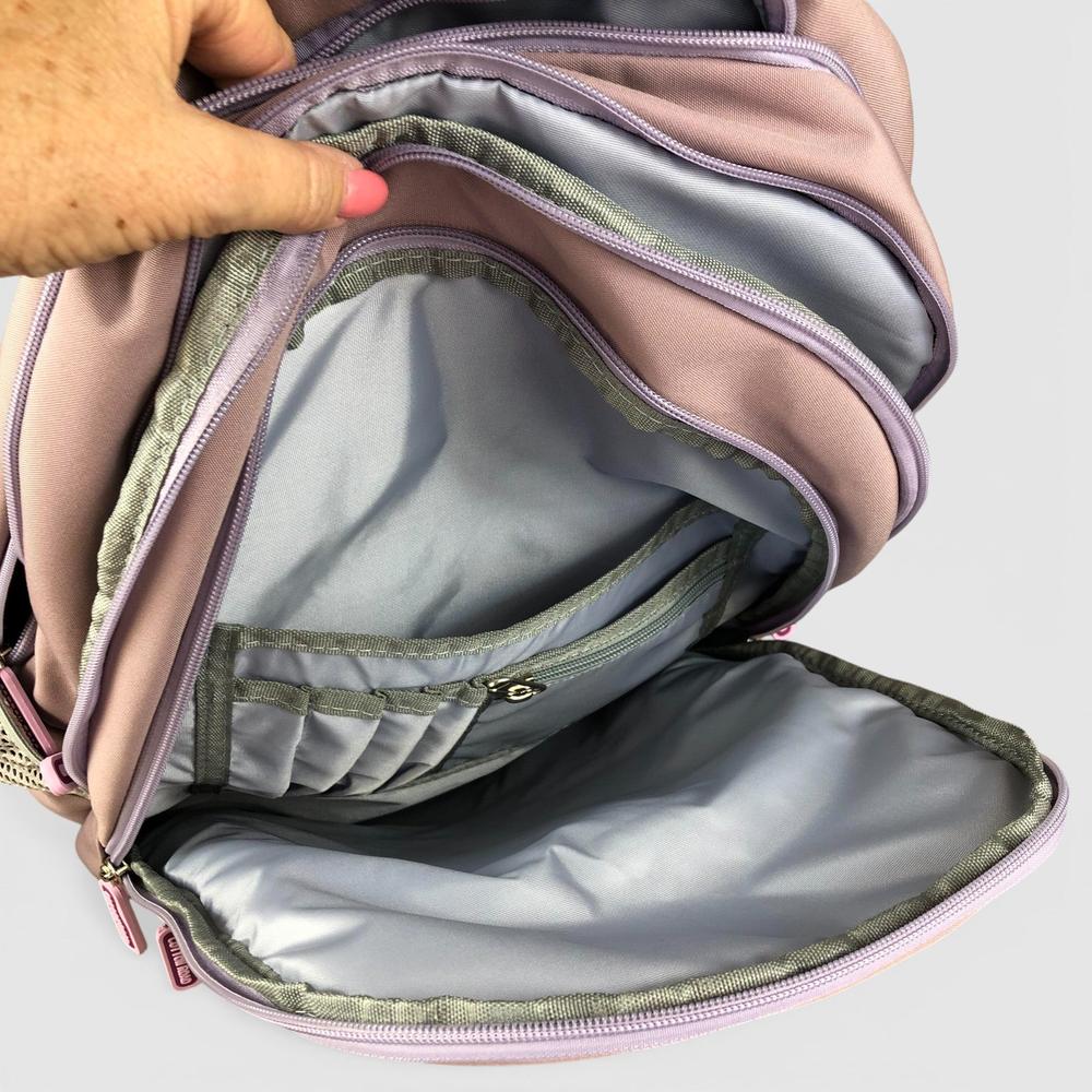 Cotton Road Backpack: PINK BRANDED Canvas Backpack