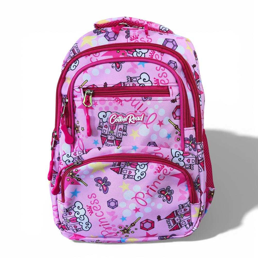 Cotton Road Backpack: PINK PRINCESS Canvas Kids Backpack