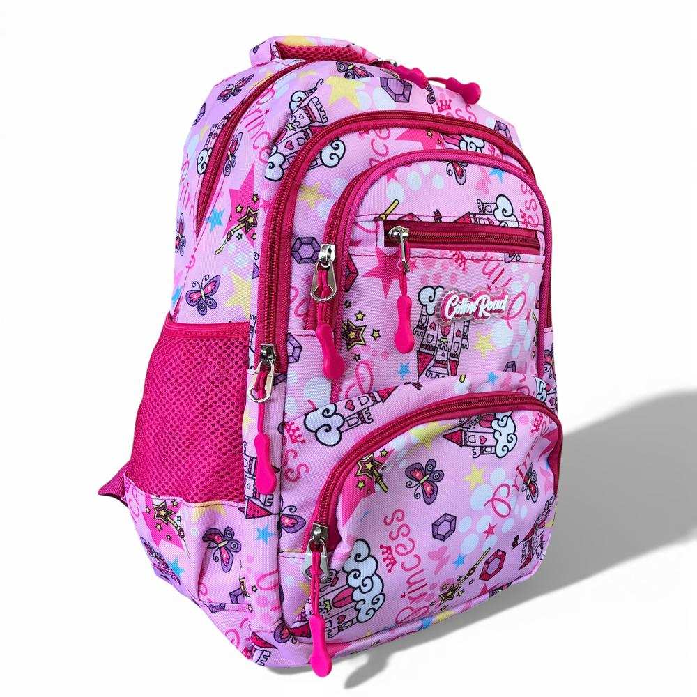Cotton Road Backpack: PINK PRINCESS Canvas Kids Backpack
