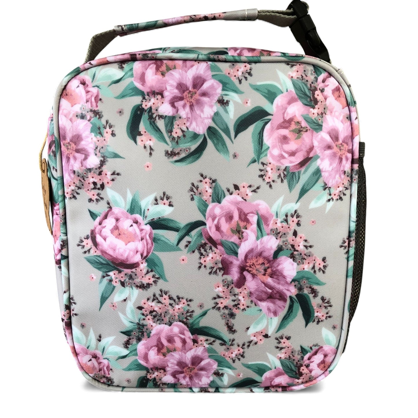 COTTON ROAD COOLER PINK Floral-patterned lunch bag back view
