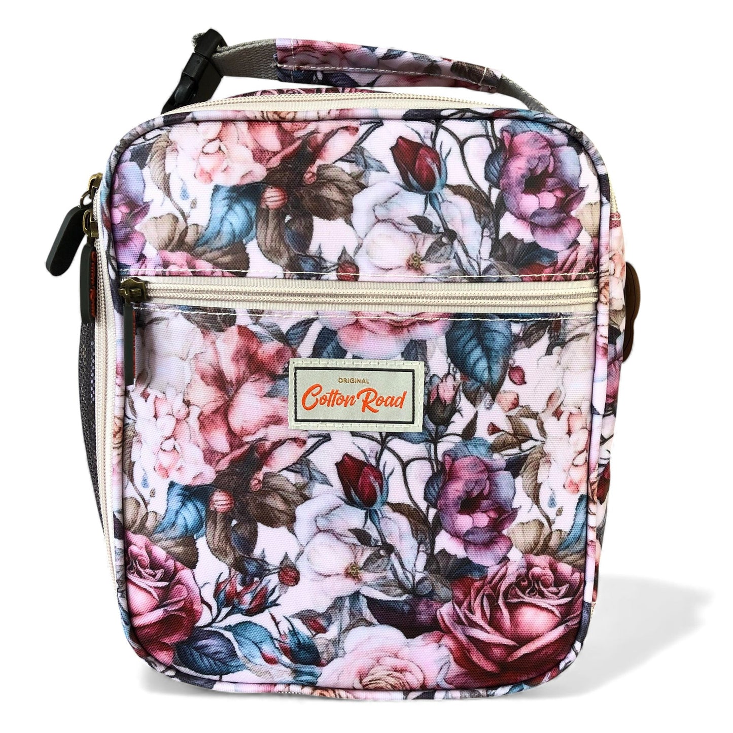 COTTON ROAD COOLER PINK Floral-patterned lunch bag 