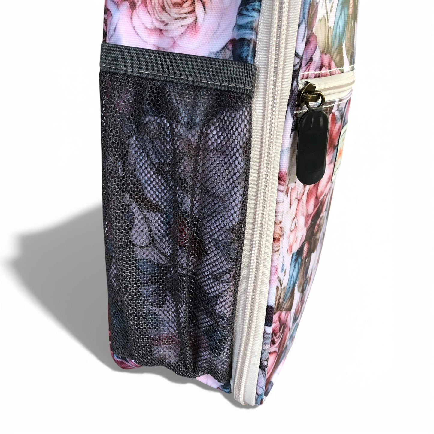 COTTON ROAD COOLER PINK Floral-patterned lunch bag side view
