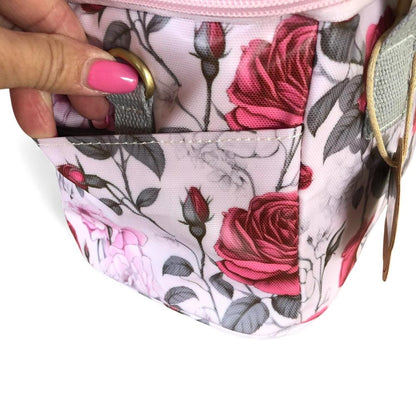 Cotton Road Cooler: PINK PVC Cotton Road Lunch Box Cooler Bag with ROSES