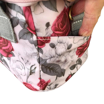 Cotton Road Cooler: PINK PVC Cotton Road Lunch Box Cooler Bag with ROSES