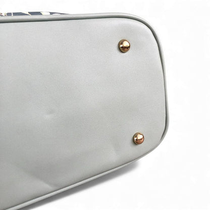 Cotton Road GREEN PU LEATHER Handbag with FLORAL Panel