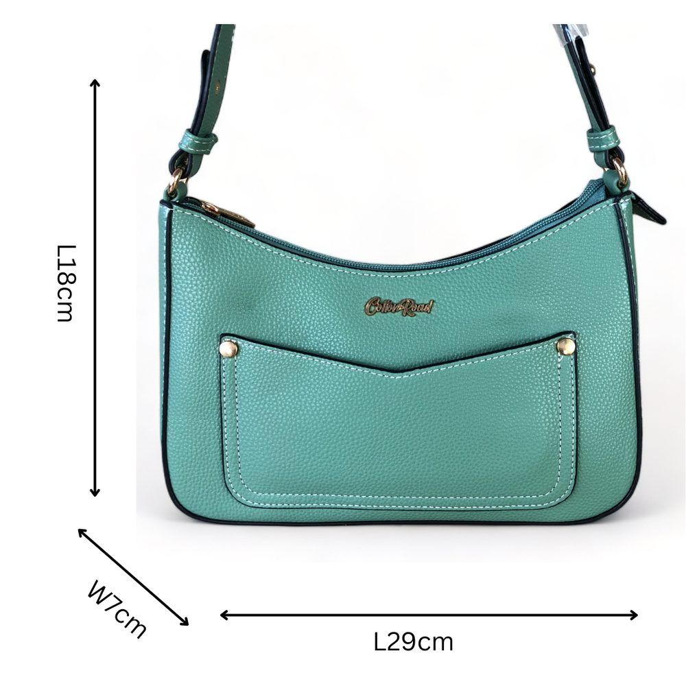 Cotton Road GREEN PU Leather Sling Bag WITH detachable MONEY BAG
