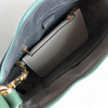 Cotton Road GREEN PU Leather Sling Bag WITH detachable MONEY BAG