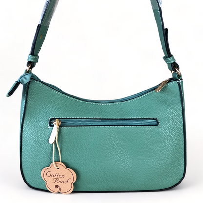 Cotton Road GREEN PU Leather Sling Bag WITH detachable MONEY BAG