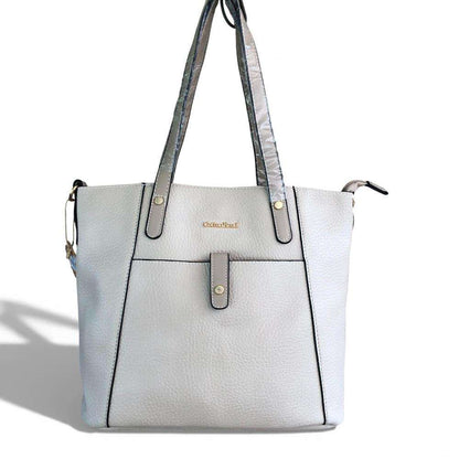 Cotton Road Handbag: BEIGE PU Leather Handbag