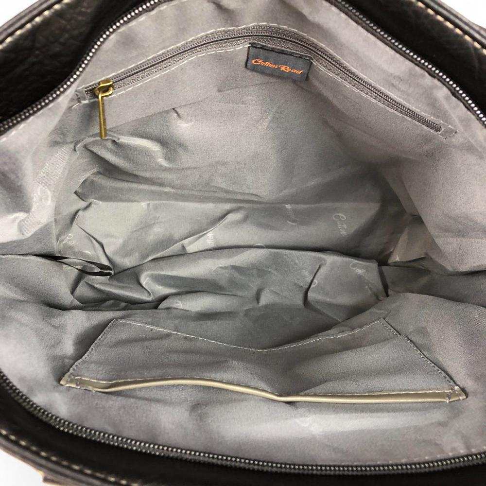 Cotton Road Handbag: BLACK PU Leather BRANDED Handbag