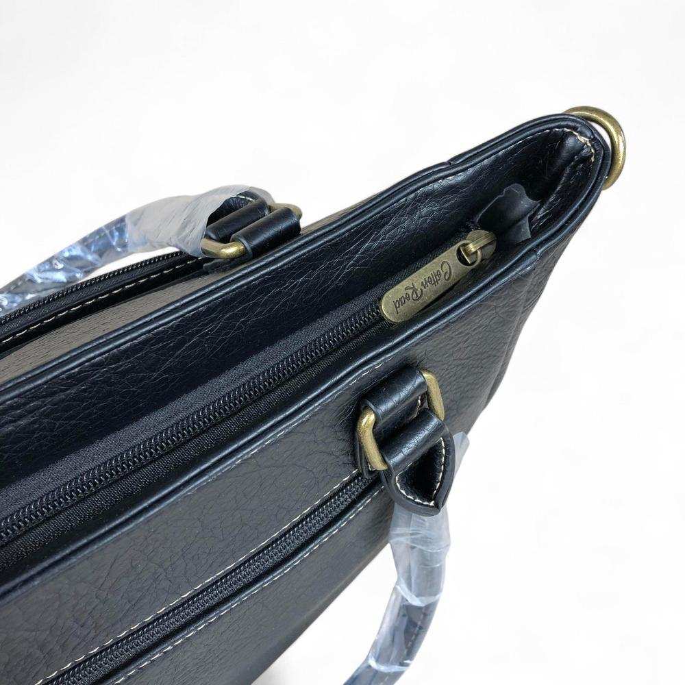 Cotton Road Handbag: BLACK PU Leather BRANDED Handbag