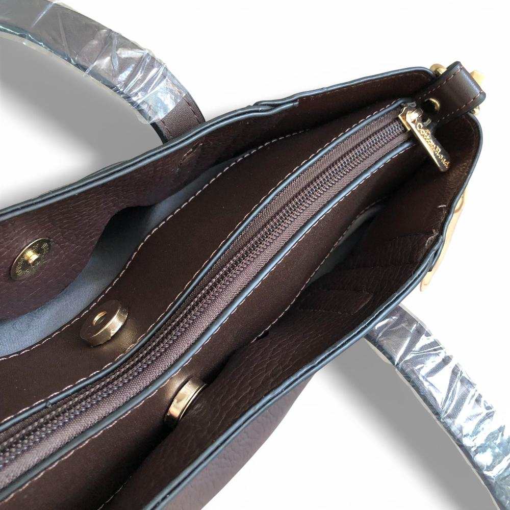 Cotton Road Handbag: BROWN PU Leather Handbag