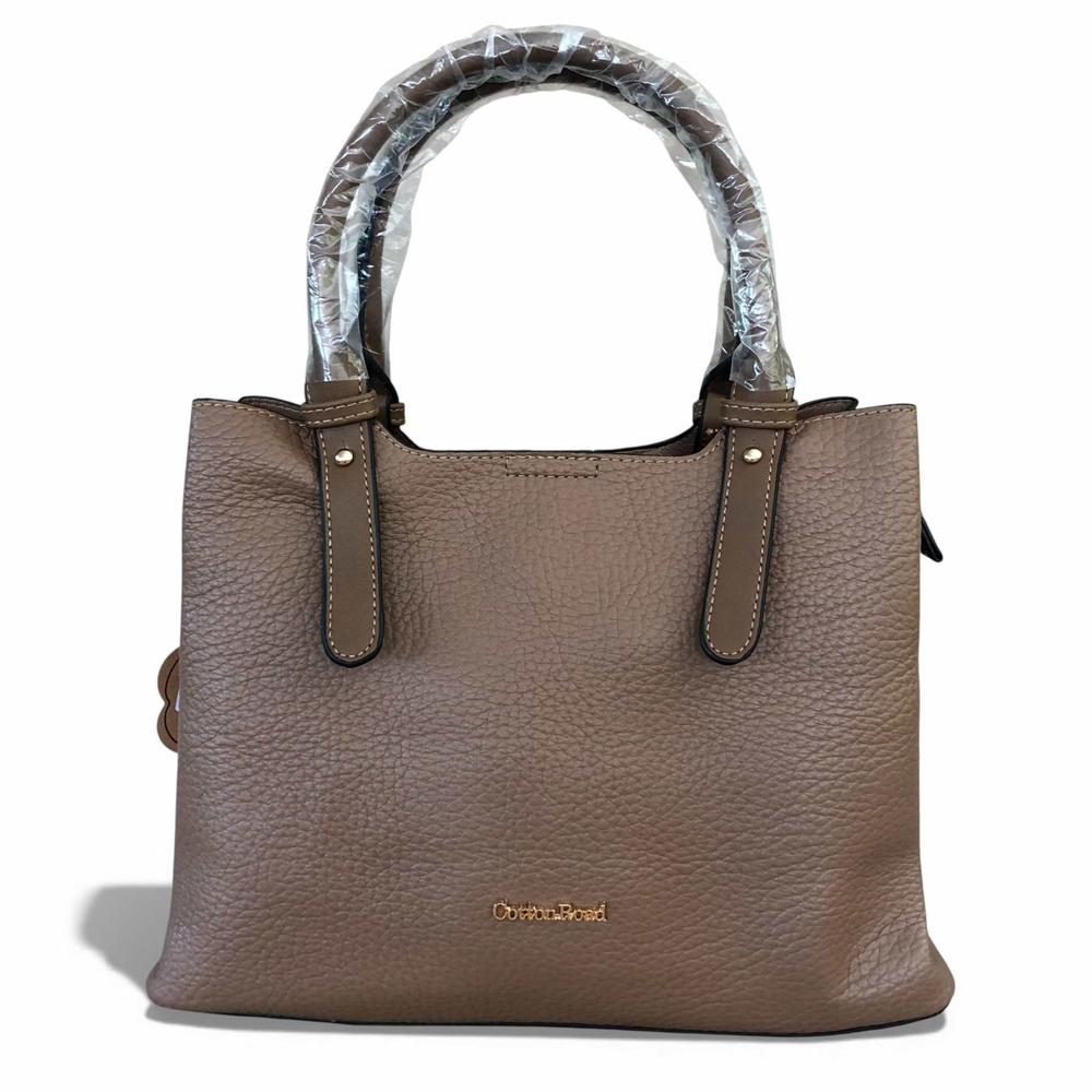 Cotton Road Handbag: BROWN PU Leather Handbag