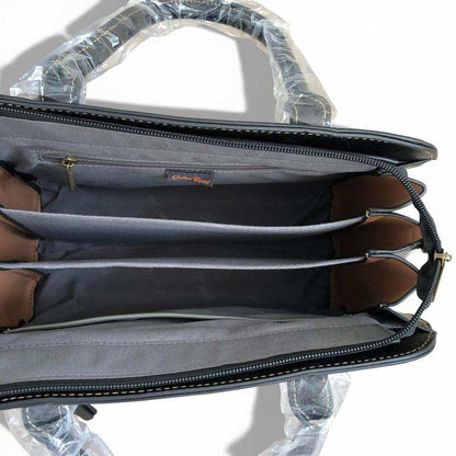 Cotton Road Handbag: Black PU Leather Bag for Stylish Daily Use