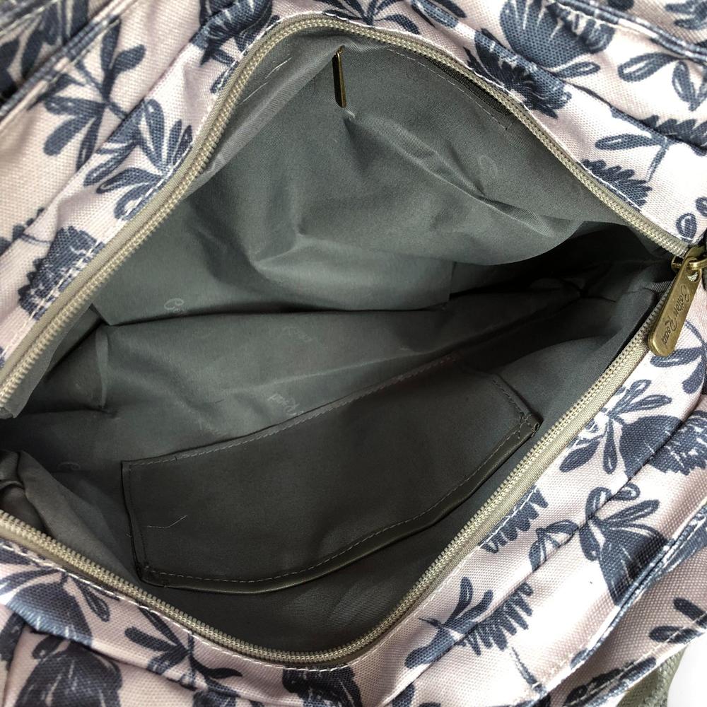 Cotton Road Handbag: GREY Canvas Handbag with PROTEA Print