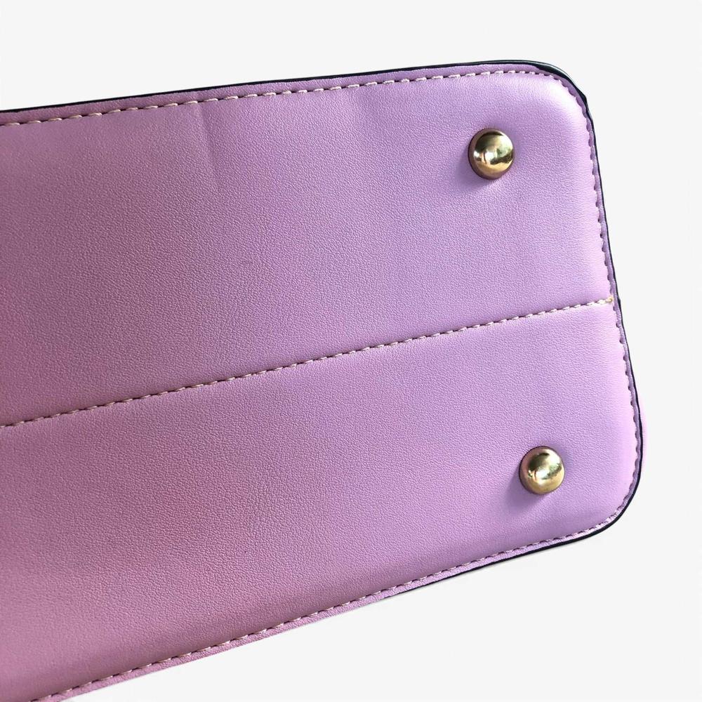 Cotton Road Handbag: LILAC FLORAL PU Leather Handbag
