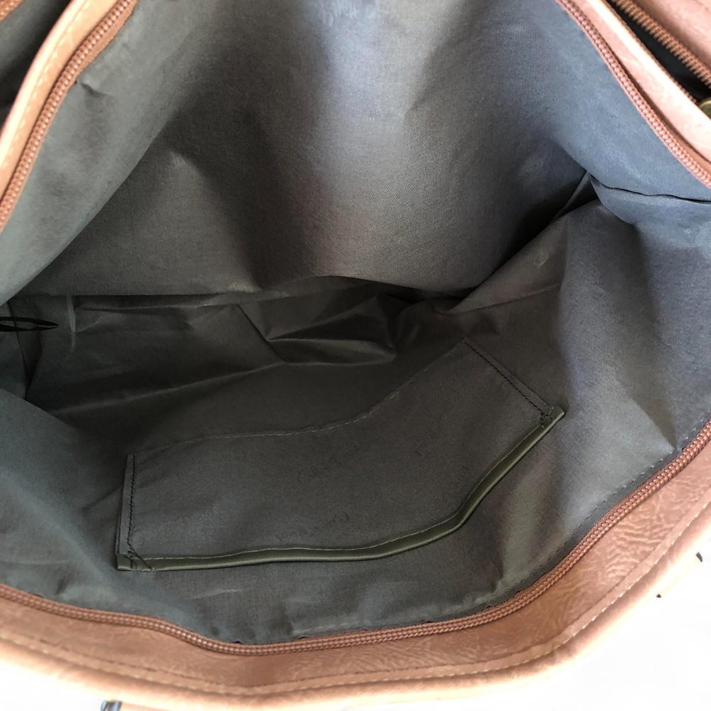 Cotton Road Handbag: PINK PU Leather Handbag with PROTEAS