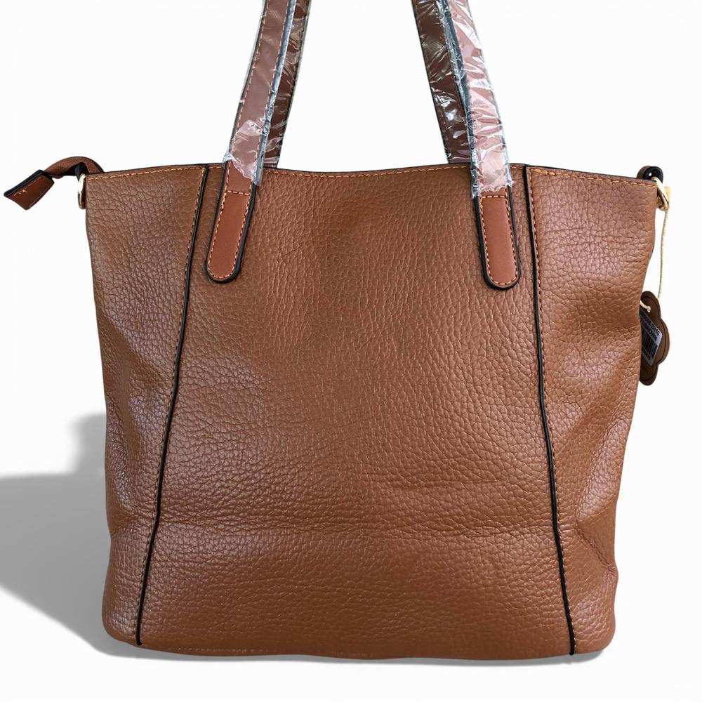 Cotton Road Handbag: TAN BROWN PU Leather Handbag