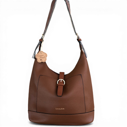 Cotton Road Handbag: TAN PU Leather HANGING