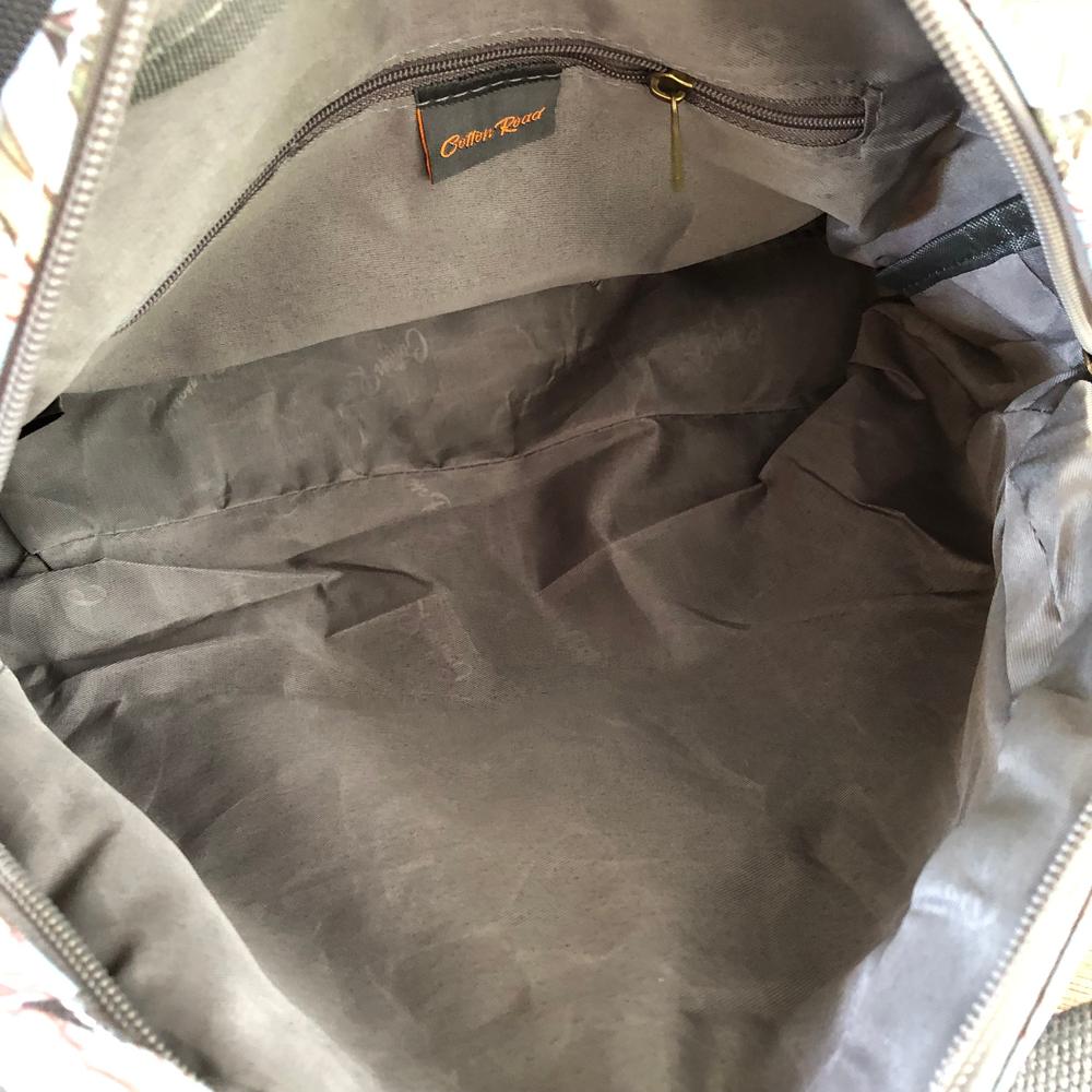 Cotton Road Handbag: TURQUOISE PVC Handbag with PROTEAS