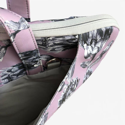 Cotton Road Laptop Bag: LILAC PROTEA PVC Bag / Carry Sleeve with Padded Inner