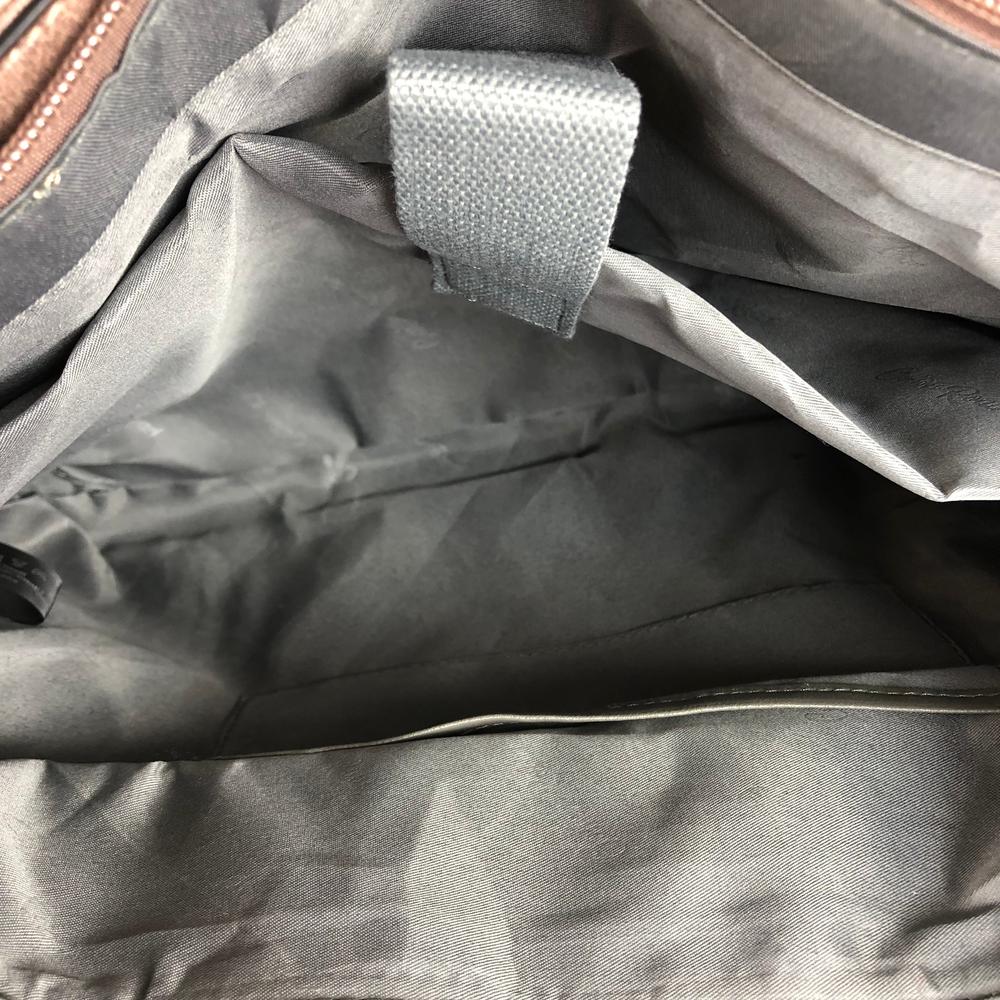 Cotton Road Laptop Bag: MAUVE PU Leather Lace Print Design